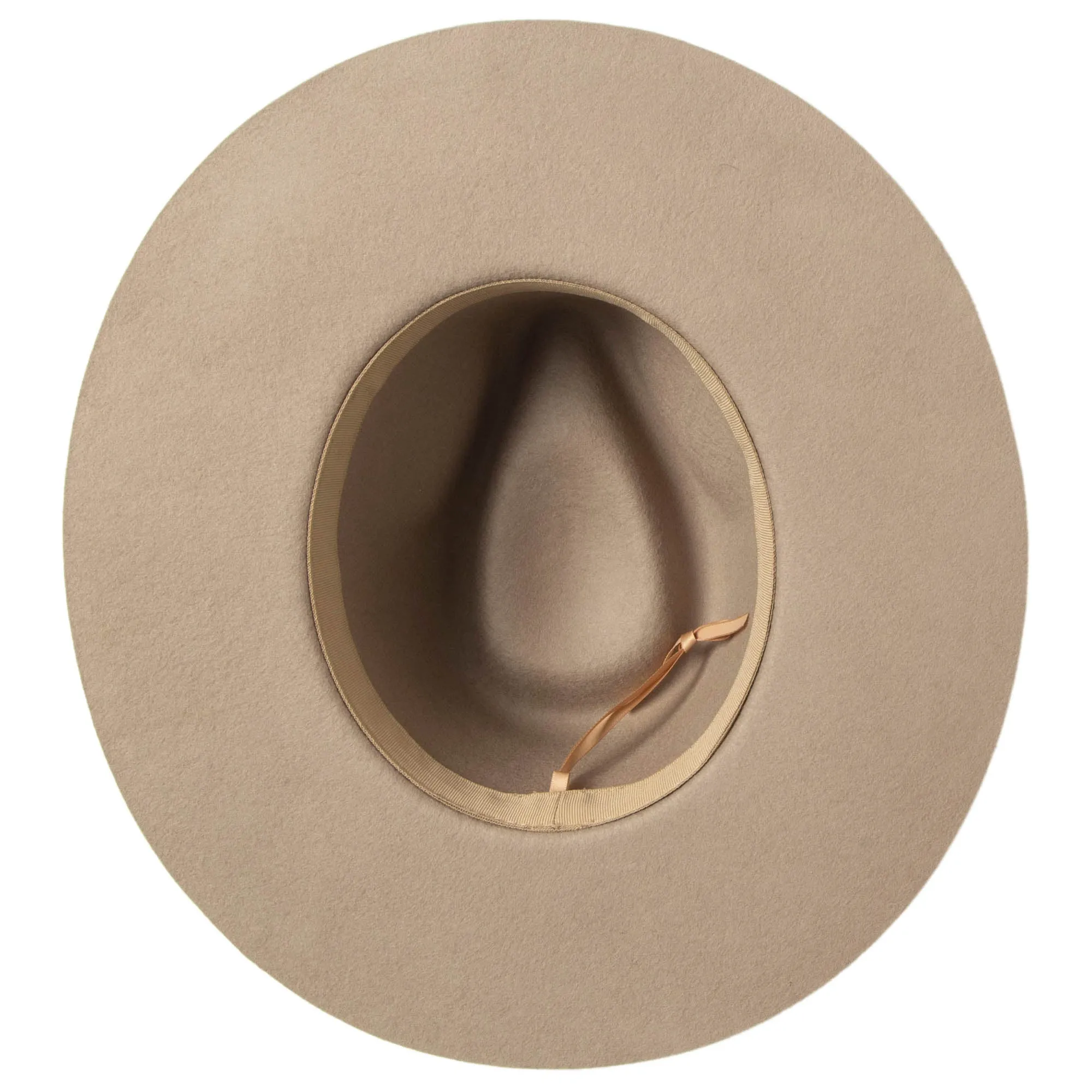 Loretta - Stiff Brim Fedora with Suede Band and Gold Chain