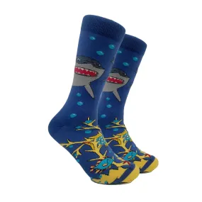 Magnificent Shark Socks from the Sock Panda (Adult Large - Men's Shoe Sizes 8-12)