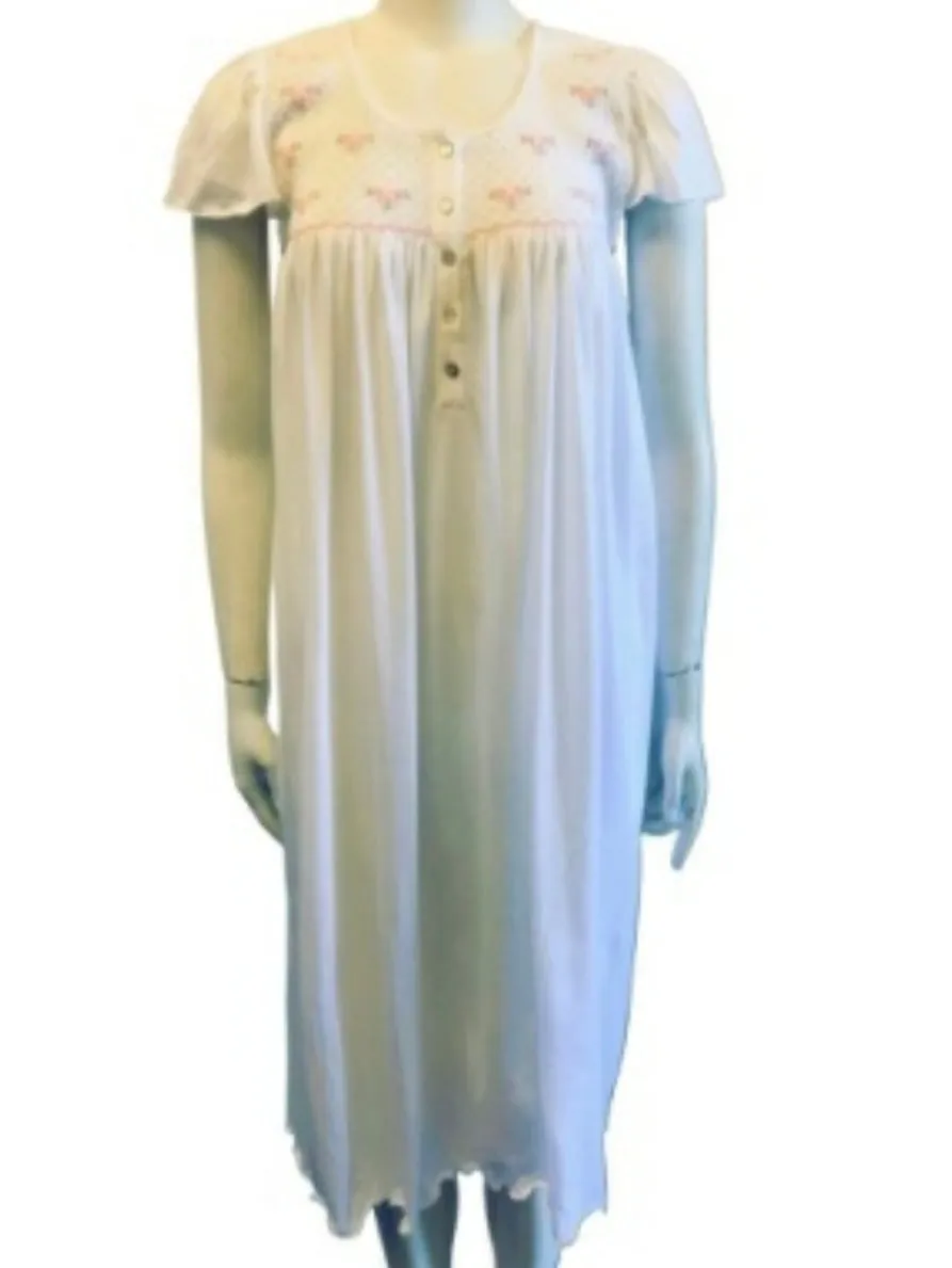 MARELLE~ Sue short sleeve long smock gown