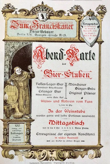 (Menus)  Grosses Restaurations Kochbuch: ein Hand- und Nachschlagebuch der Modernen Restaurations-Kuche Hervorgegangen aus drei Preisusschreiben des Internationalen Verbandes der Koche, sitz Frankfurt am Main.