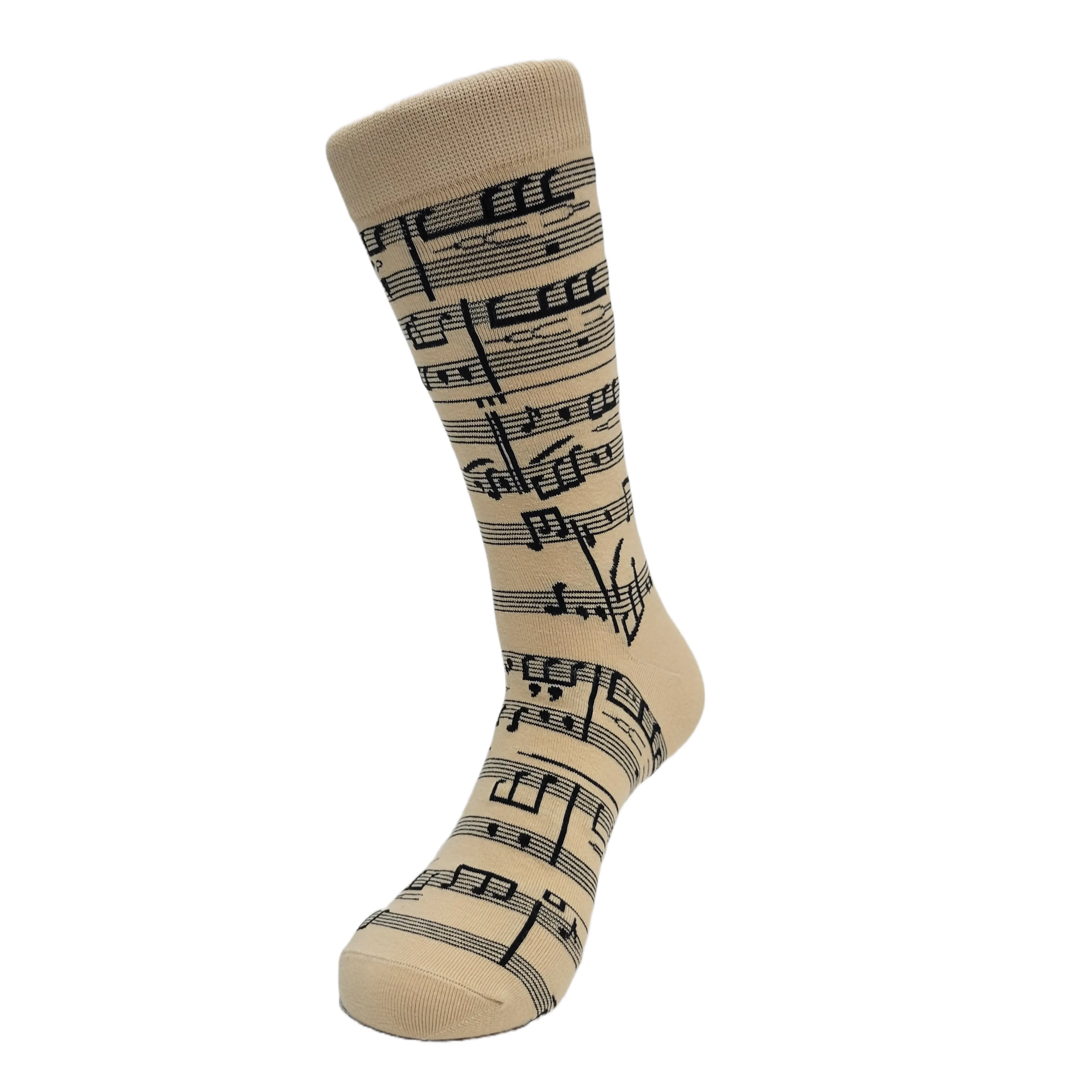 Music Note Pattern Socks from the Sock Panda (Adult Large - Men's Shoe Sizes 8-12)