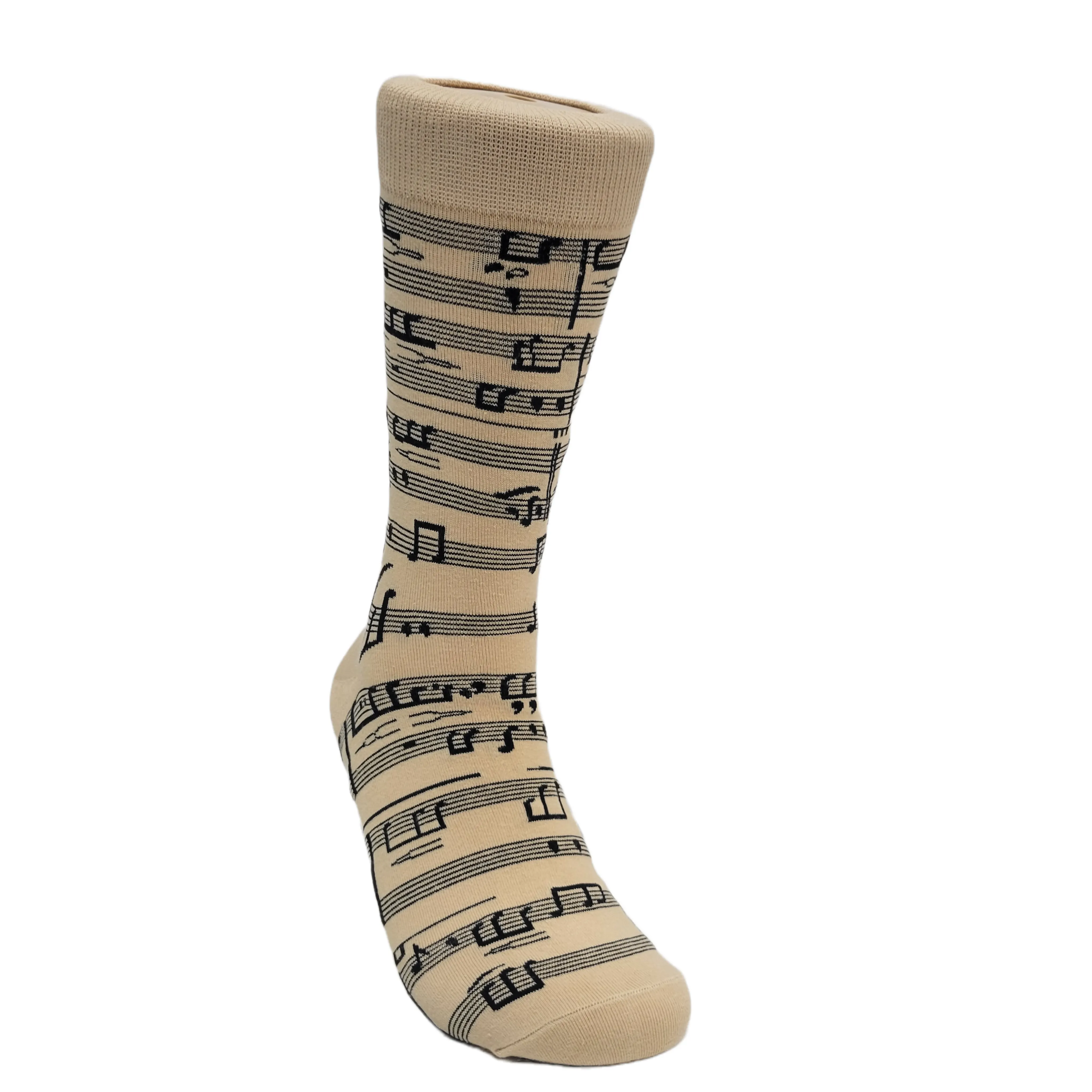 Music Note Pattern Socks from the Sock Panda (Adult Large - Men's Shoe Sizes 8-12)