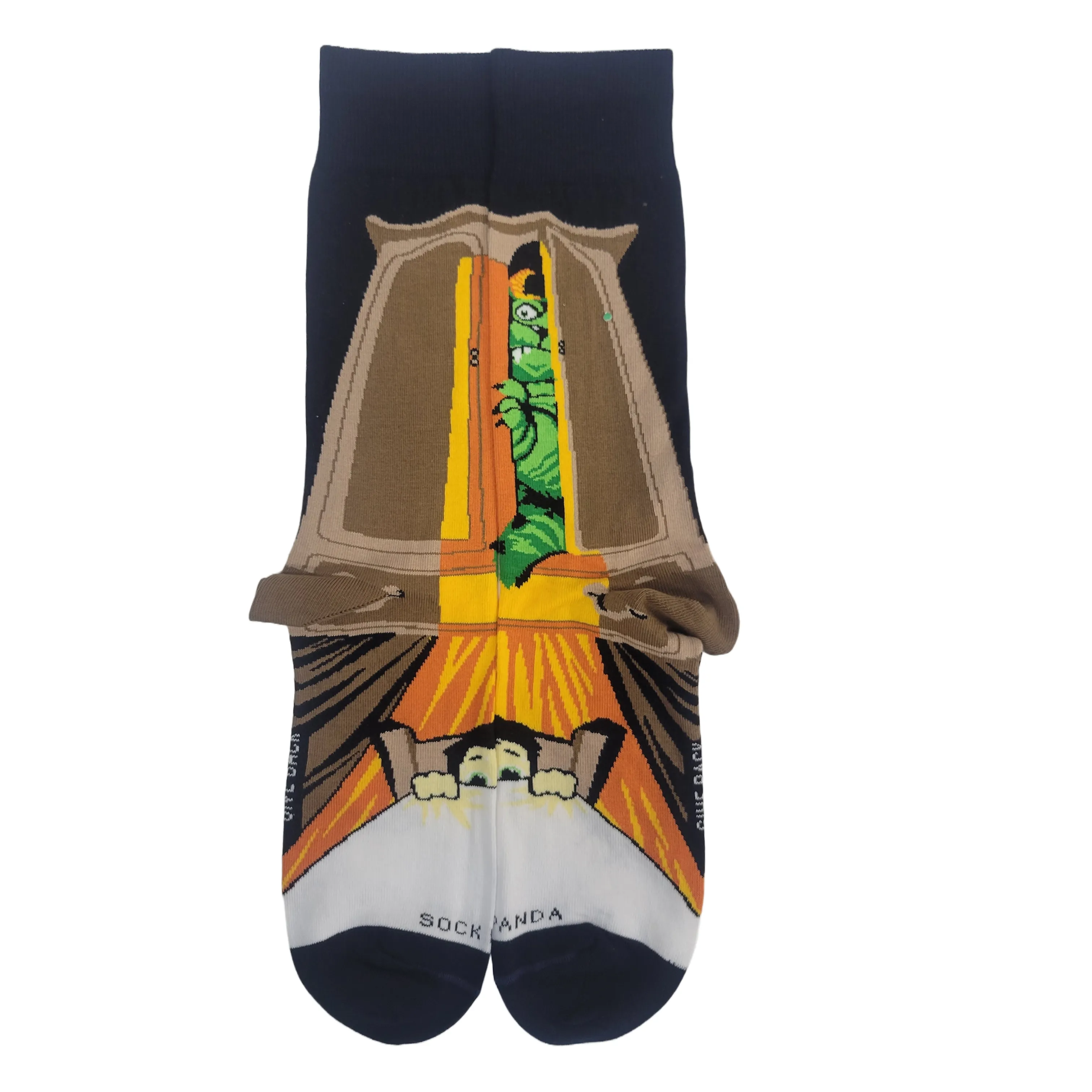 Nightmare Monster in the Closet Socks from the Sock Panda (Adult Large - Men's Shoe Sizes 8-12)