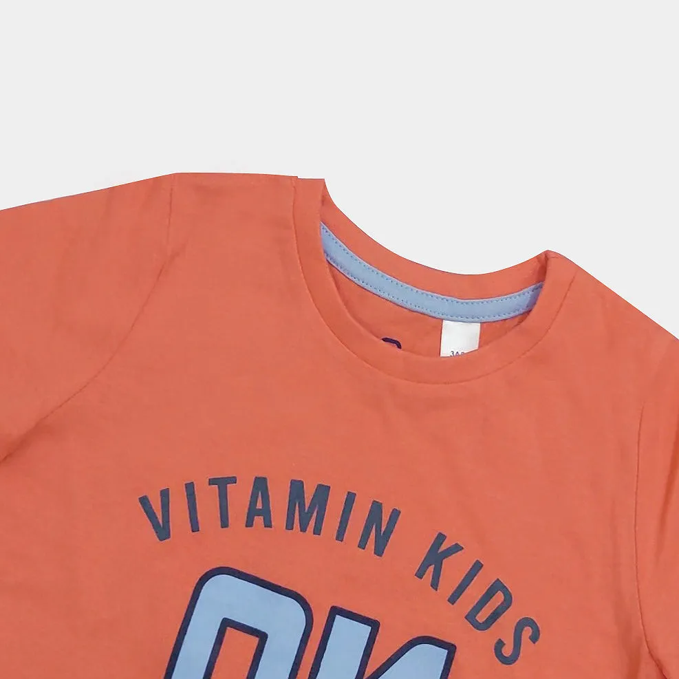 OK - Kids 'Coral' Printed Cotton T-Shirt OK151