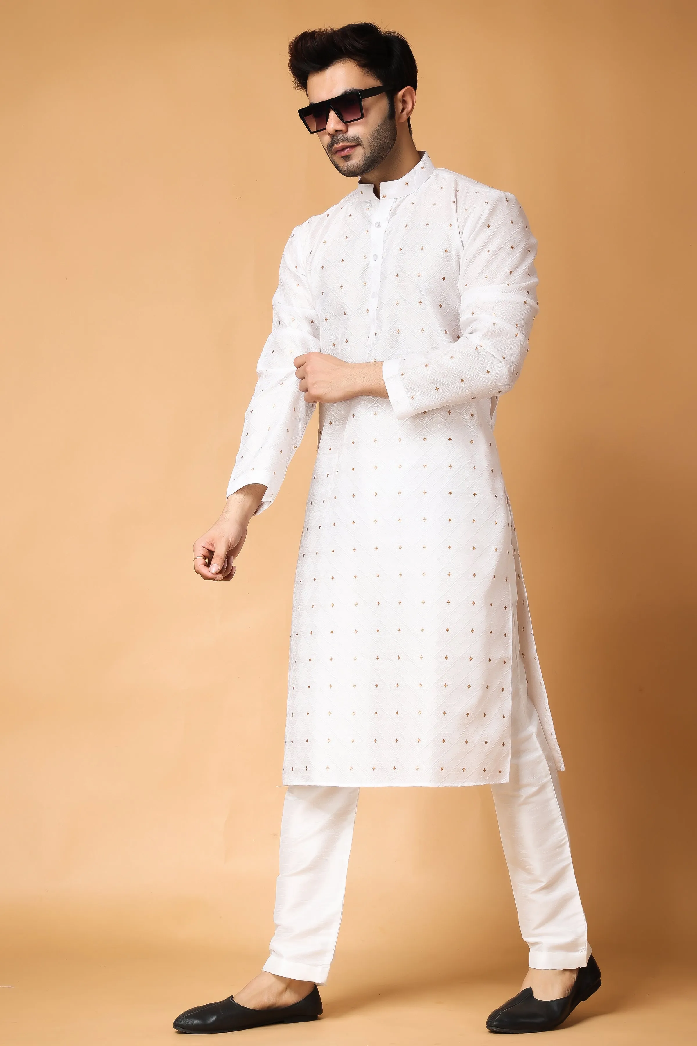 Opulent Jacquard Woven Kurta Pajama