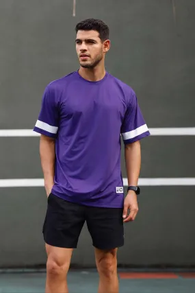 Own the game over sized printed tee SCY range - Purple