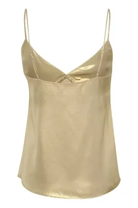 Part two Makaya Top in Gold Metallic