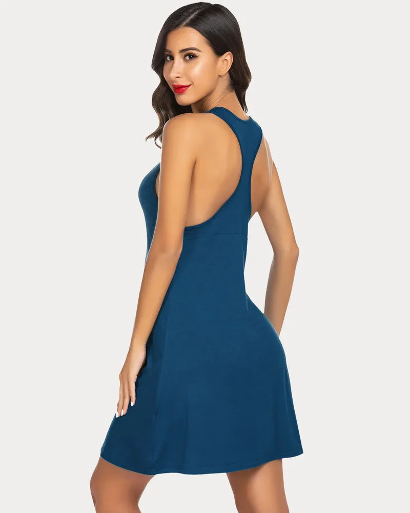 Racerback Tank Dress Nightgown