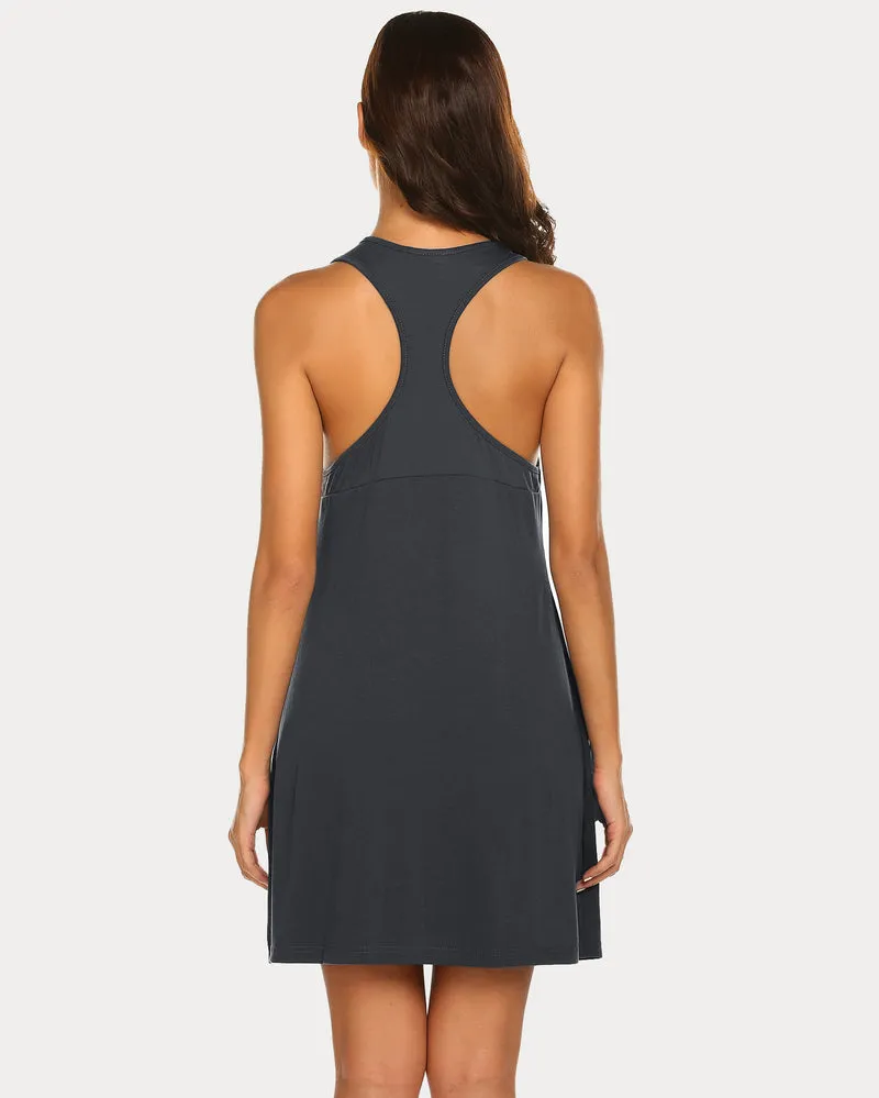 Racerback Tank Dress Nightgown