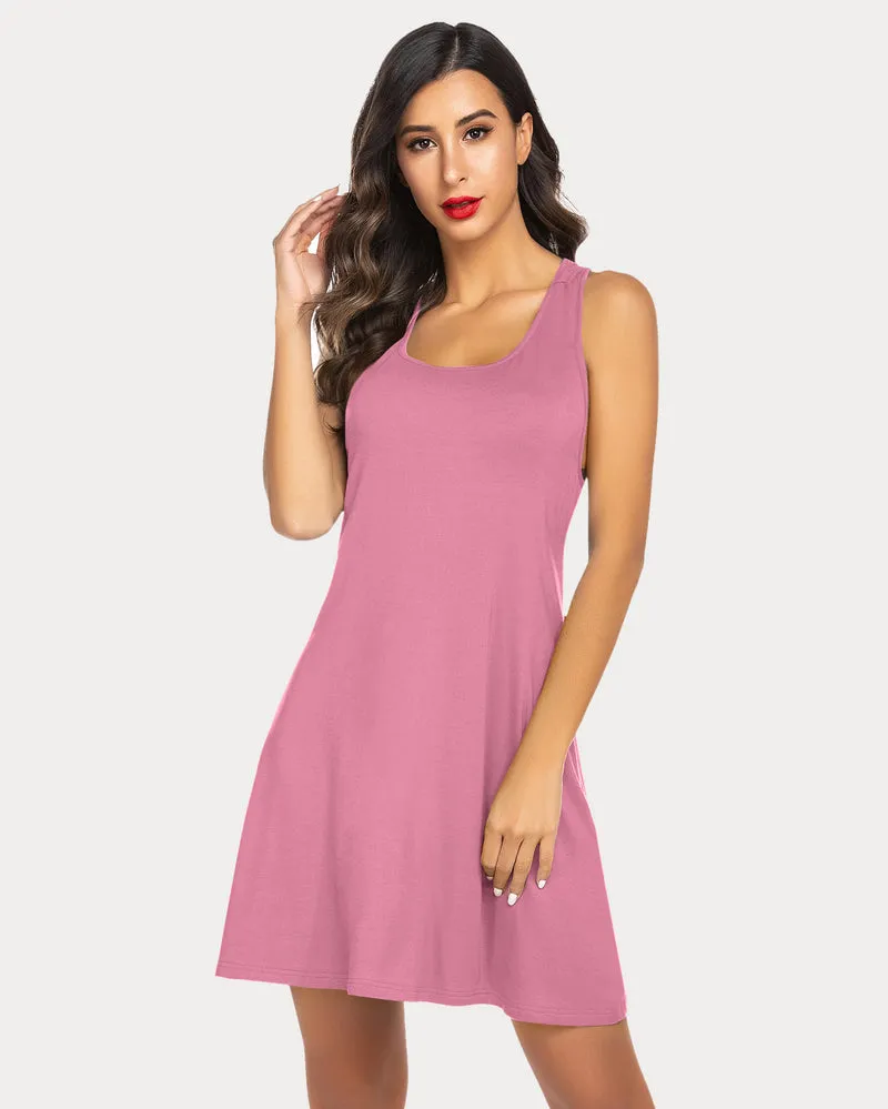 Racerback Tank Dress Nightgown