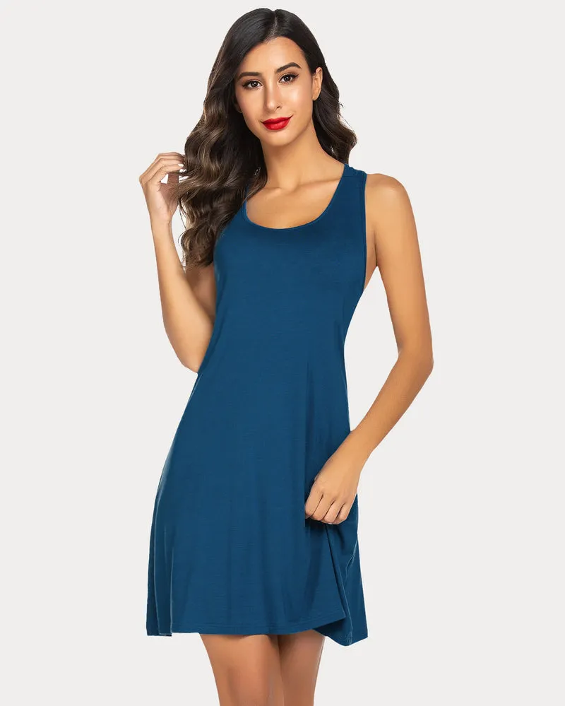 Racerback Tank Dress Nightgown