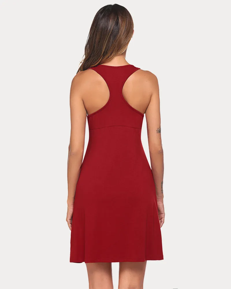 Racerback Tank Dress Nightgown