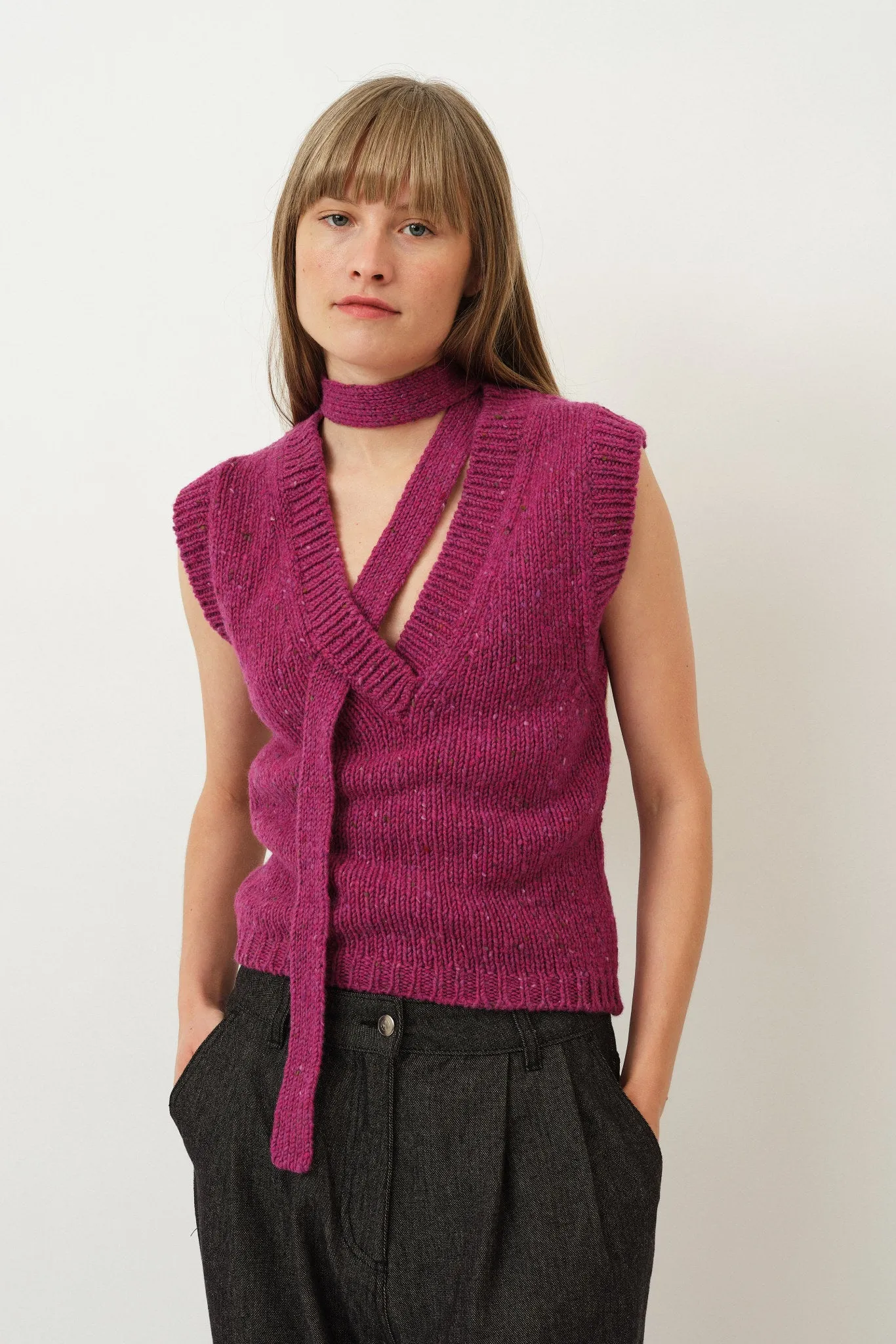 Rosemarie Vest — Plum