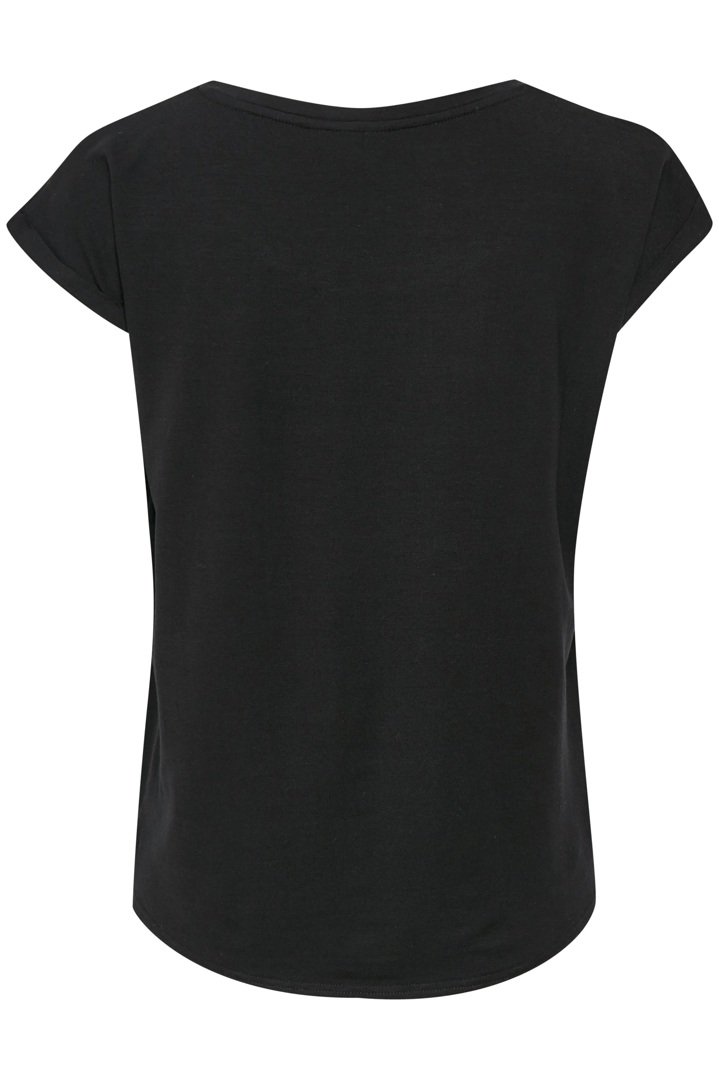 Saint Tropez Black Adelia Organic Cotton Short Sleeved Tee