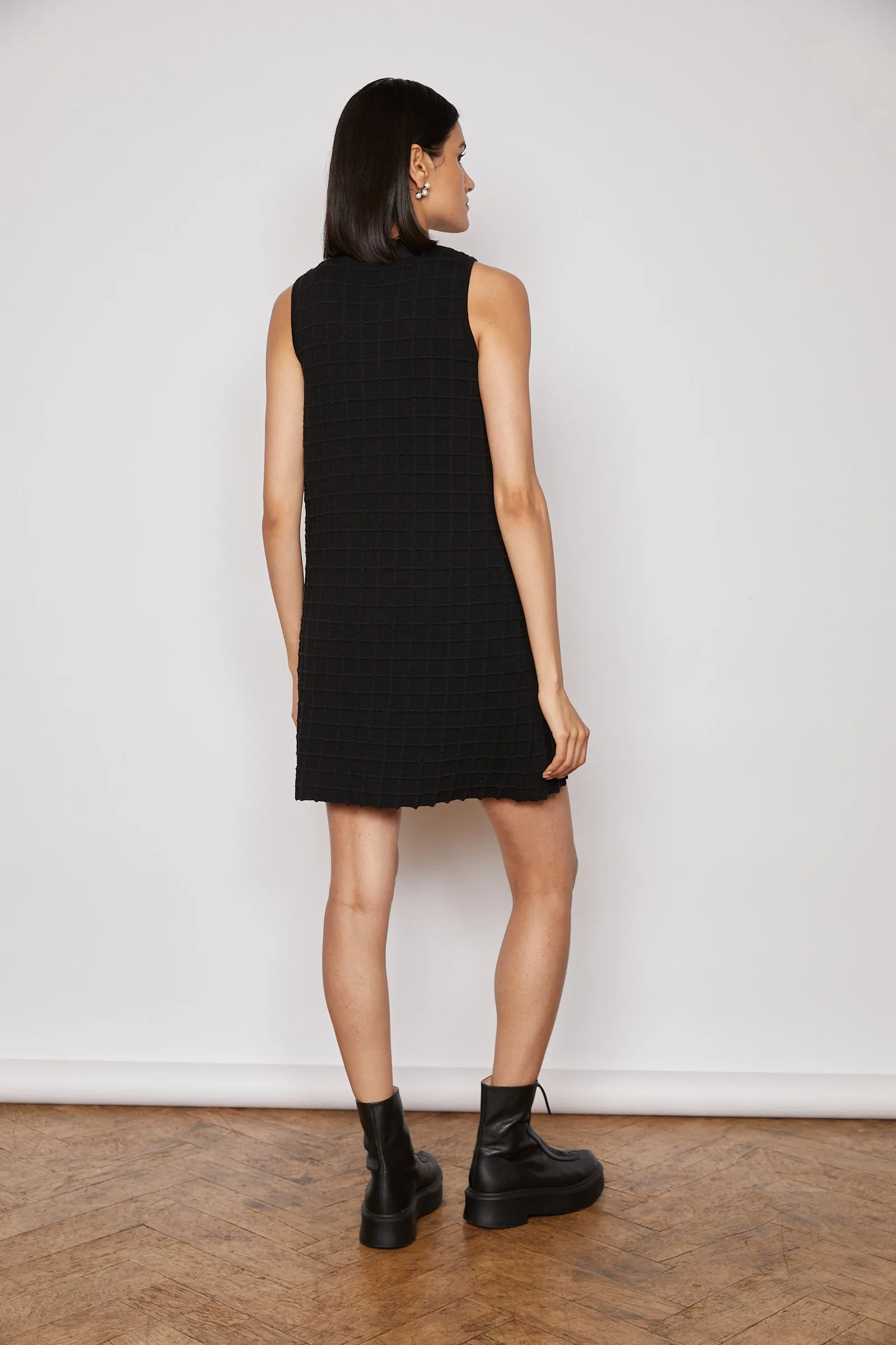 SELINA KNITTED DRESS BLACK