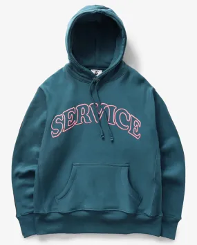 Service Arch Logo Hoodie Petrol