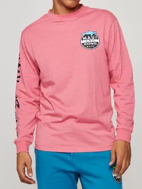 Shark Invasion Long Sleeve in Deep Coral