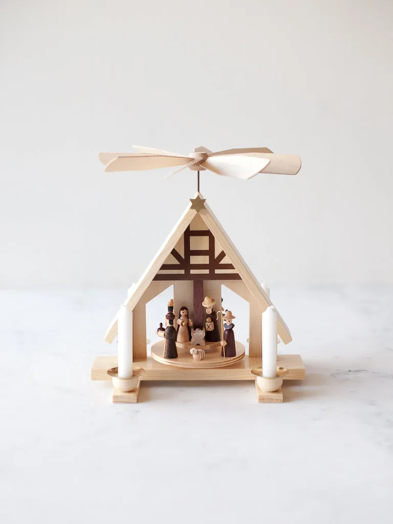 Small Timberframe Nativity Pyramid