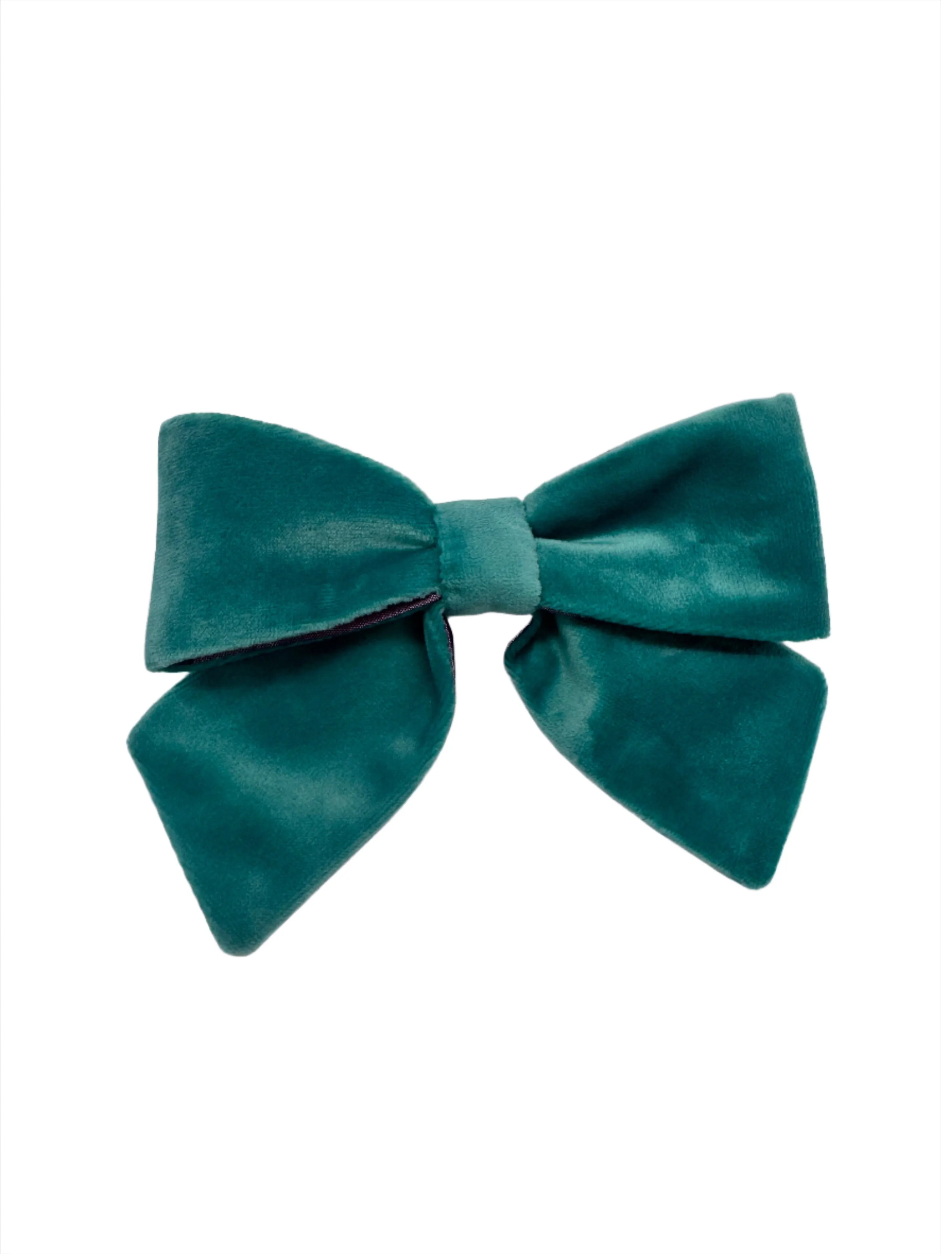 Velvet Bows - Aqua/Purple