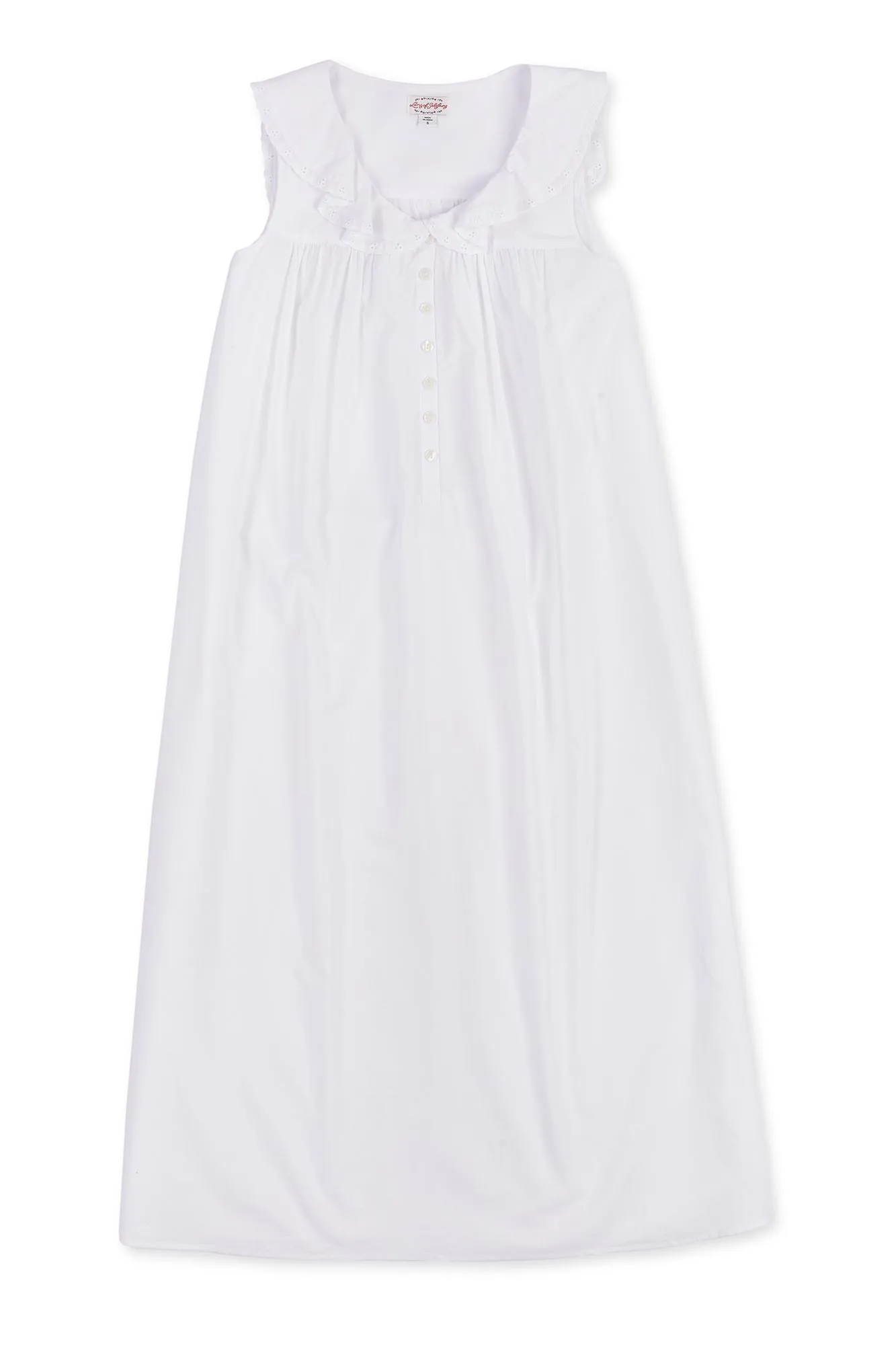 White Cotton Dream Long Nightgown