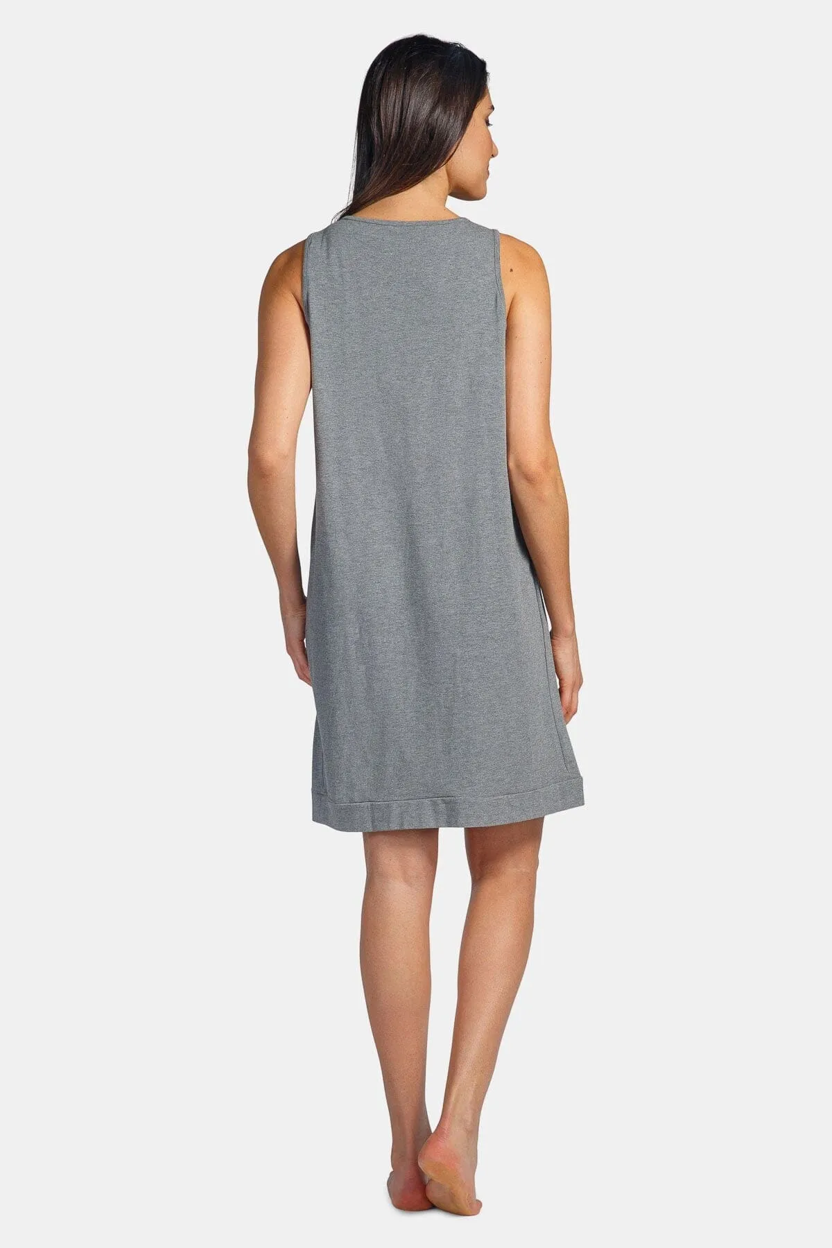 Women's Sleeveless Jersey Nightgown - Relaxed Fit