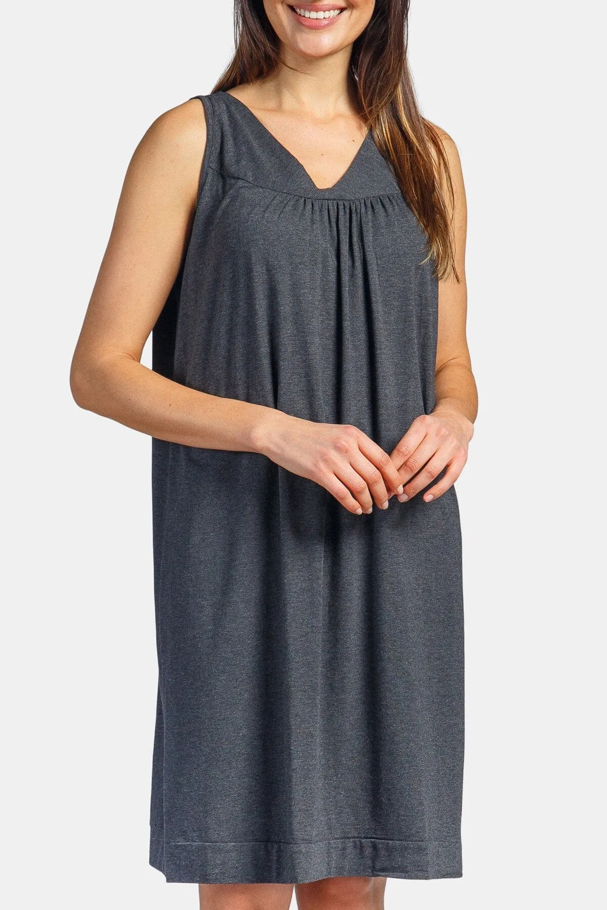 Women's Sleeveless Jersey Nightgown - Relaxed Fit