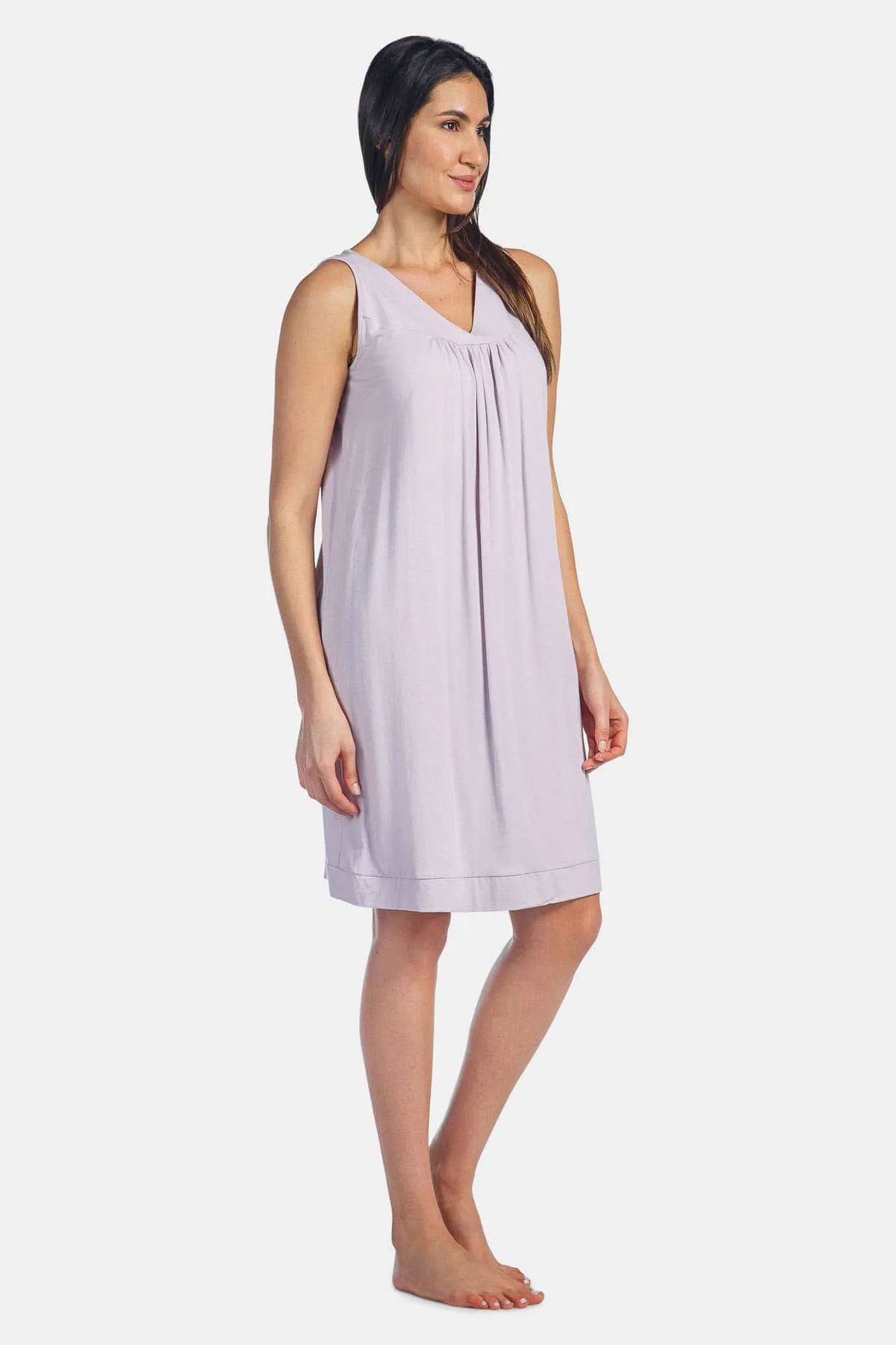 Women's Sleeveless Jersey Nightgown - Relaxed Fit