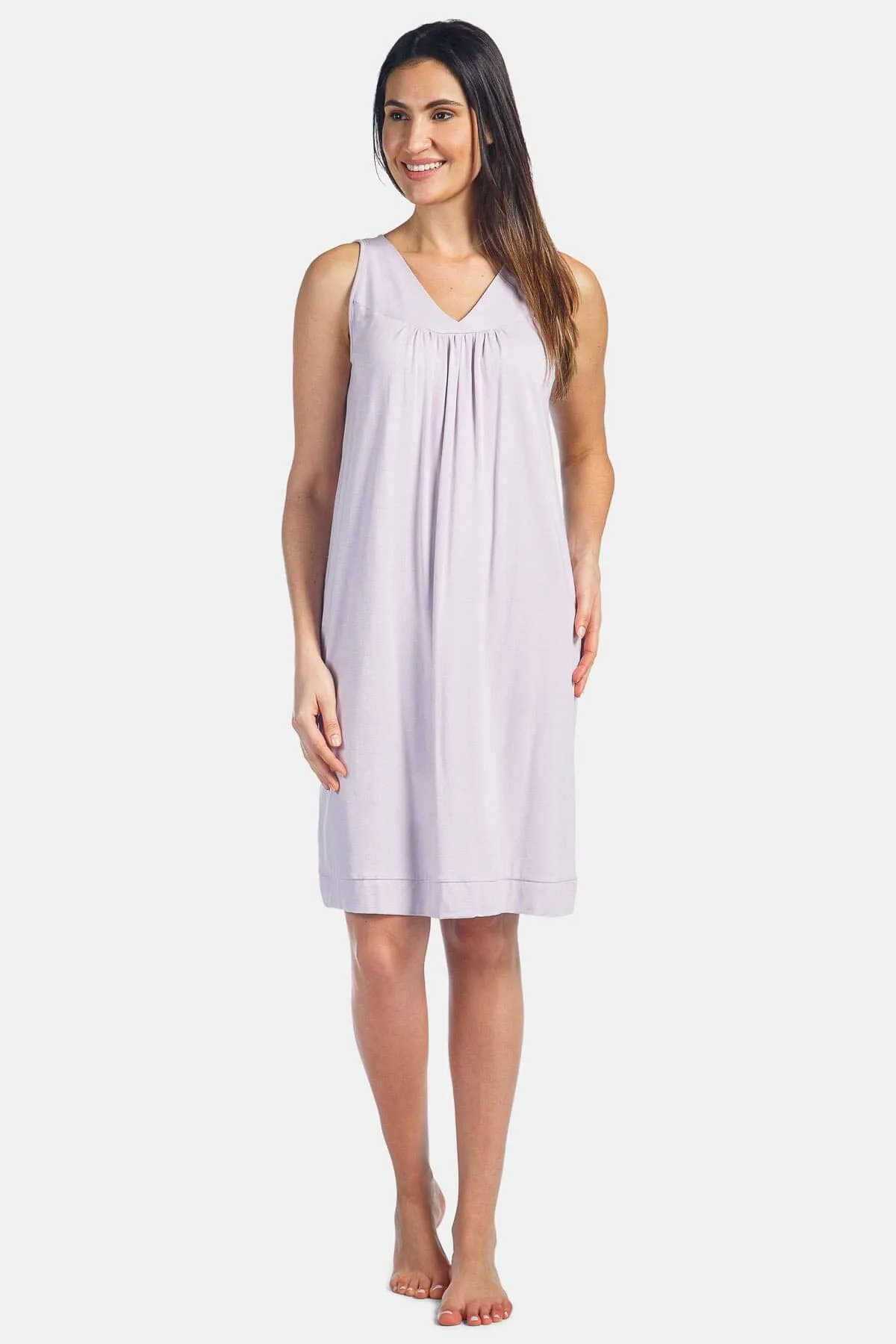 Women's Sleeveless Jersey Nightgown - Relaxed Fit