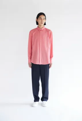 Wool Shirt in Coral