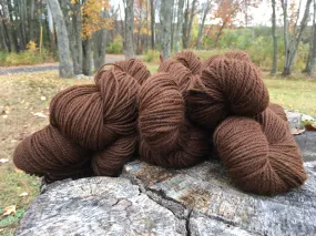 Yarn: Irene, Dark Brown Worsted